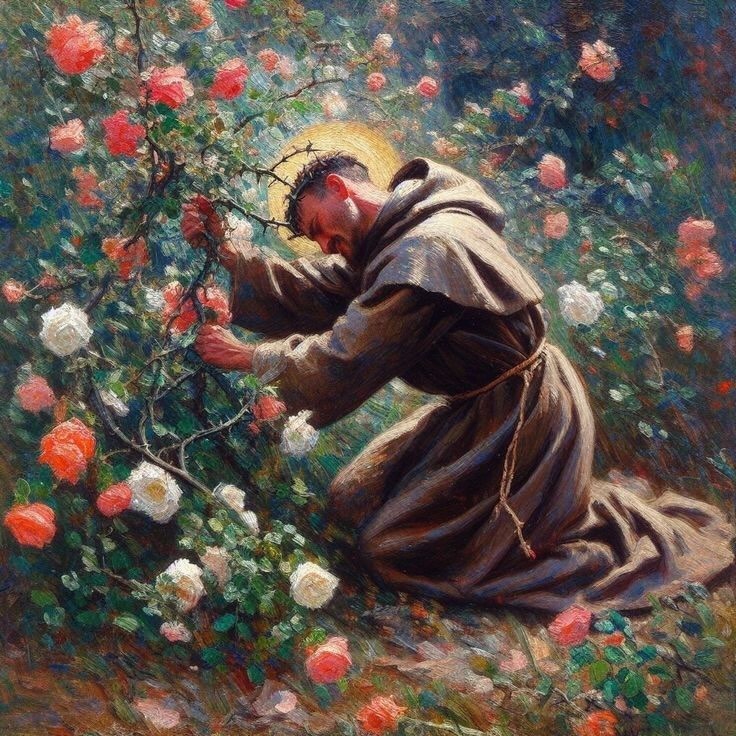 Santo Rosário e a Roseira de São Francisco